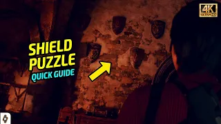 EASY GUIDE: Shield Puzzle (Castle) | Separate Ways DLC RE4 Remake Walkthrough