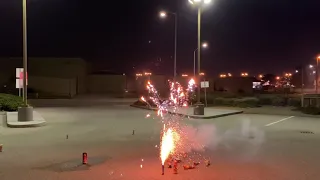 Flash Mob Fireworks Fountain Red by Brothers a Pyrotechnics