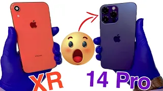 iPhone xr converter 14 pro | iPhone Xr to 14 Pro | iPhone Xr Old to New iPhone 14 Pro DIY |AMS-HINDI