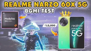 bgmi test in realme narzo 60x 5G || best 40 fps gameplay