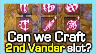 Can we Craft 2nd Vandar Slot ? / Vandar 2nd Brunch / Dragon Nest Korea (2023 September)