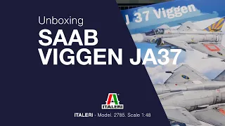 ITALERI 1/48 Saab Viggen JA37 / mod. 2785 - Unboxing  - Review