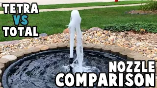 Fountain Nozzle Comparison (Tetra VS Total Pond)