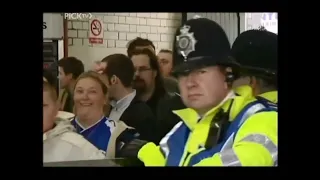 Police keeping West Ham & Millwall hooligans apart - 2005