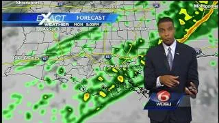 Spotty showers this morning, showers and thunderstorms late this afternoon