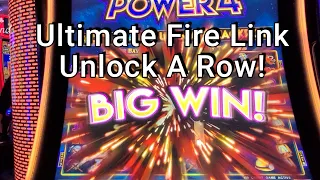 Ultimate Fire Link Power4 at Cosmo - Big Win and an Unlock A Row Bonus at Cosmo, Las Vegas