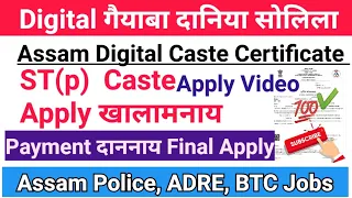 Digital✔️ Caste Certificate Apply खालाम उनाव Problem जागोन A to Z Payment दाननाय, साख्रिआव Important