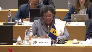 Day 2 - July 18, 2023: Intervention by Barbados PM, Hon. Mia Amor Mottley at EU-CELAC Summit