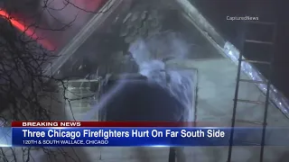 3 Chicago firefighters injured, 1 critically in South Side fire