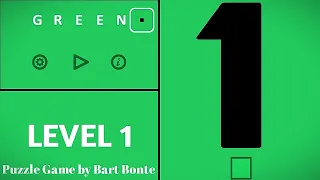 Green Level 1 - Puzzle Game by Bart Bonte