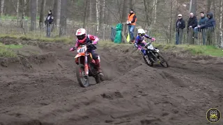 Two Stroke Action 🔊 85cc Racing on Very Rough Track