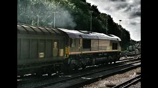 DB Cargo 66023 Powers Up Through Tonbridge working 6M13 Dollands Moor to Daventry International.