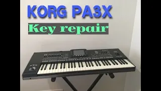 Korg Pa3x pro 61 key repair  disassembly, cleaning, repairing