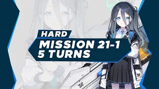 [ Blue Archive ] Mission 21-1 Hard 5 Turns