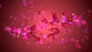 Фон для видеомонтажа Сердечки HD Video Background Hearts