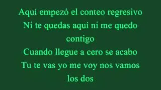 Cuenta Regresiva - Gilberto Santa Rosa - Letra