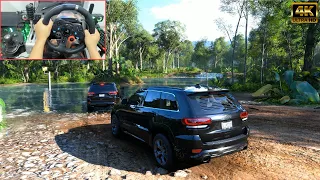 Jeep Grand Cherokee SRT & Jeep Trackhawk | OFFROAD CONVOY | Forza Horizon 5 | Logitech g29 gameplay
