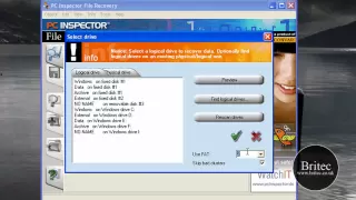 Data Recovery: Recover Deleted Files and Lost Data for Free with PC Inspector by Britec