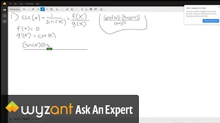 Derivatives of Trig Functions Using Quotient Rule