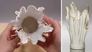 DIY🌹I saw the idea for this vase in a regular napkin | DIY vase