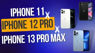 iPhone 11 X iPhone 12 Pro X iPhone 13 pro max. Qual a melhor câmera?