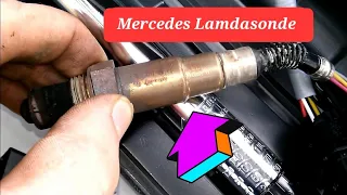🛠️🚘 Mercedes w203 w204 M271 Lamdasonde  Regelsonde Ausbau exchange  Austausch  Kompressor Wechsel