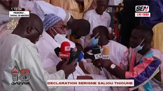 MAGAL TOUBA : déclaration Serigne Saliou Thioune