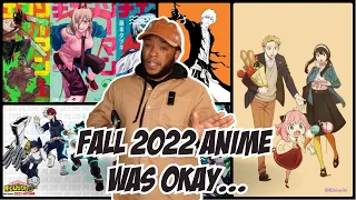 the FALL 2022 Anime season was OK | Rankings & Tier List