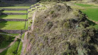 The Massive Ancient Inca Agricultural Complex Of Tipon Near Cusco Peru