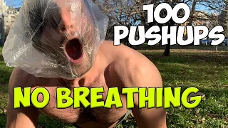 I Did 100 Push Ups.. Without BREATHING