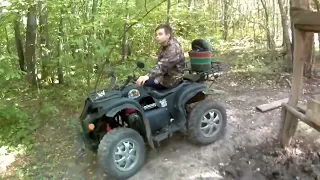 В лес, двигатель от мотоблока (Лифан 6.5) с вариатором квадрик АРМАДА 150ATV.