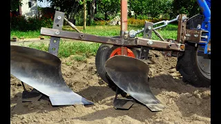 WHICH PLOW IS BETTER - HOMEMADE OR FACTORY PLOW? Testing FARMER tires when working with a plow.