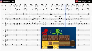 Jazzy Note Blocks Sheet Music & Piano Jam by Aaron Grooves (Edited by Aleisha & Ariel Lee)