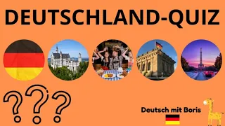 Deutschland-Quiz 🇩🇪⁉️📖👀 Deutsch mit Boris 🦒