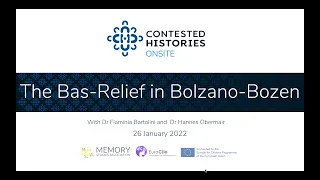 CH-OS Lecture on the Bolzano-Bozen Bas-Relief with Dr. Flaminia Bartolini
