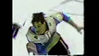 Chicago Blackhawks vs Minnesota North Stars Mini-Brawl 1991 / Stu Grimson goes crazy again