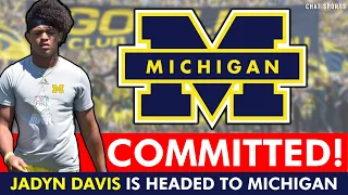 BOOM! 5-star QB Jadyn Davis Commits To Michigan - James Yoder’s Instant Reaction