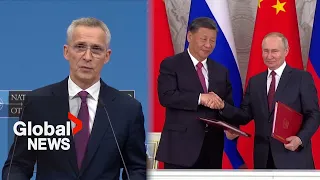 China arming Russia would be "historic mistake," NATO chief warns