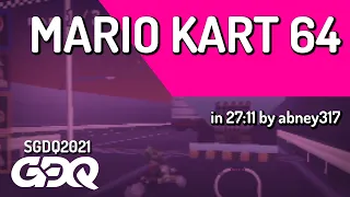 Mario Kart 64 by abney317 in 27:11 - Summer Games Done Quick 2021 Online