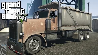 GTA V Next Gen PS4 - JoBuilt Rubble Dump Truck Test Drive