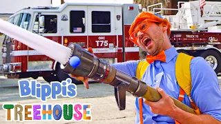 Blippi Treehouse - Blippi Becomes a Firefighter! | Educational Videos for Kids | Blippi Toys