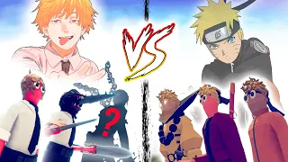 CHAINSAW MAN vs NARUTO EVOLUTIONS | Totally Accurate Battle Simulator