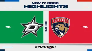 NHL Highlights | Stars vs. Panthers - November 17, 2022