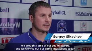 Dinamo KAZAN vs Uralochka-NTMK EKATERINBURG #CLVolleyW 4th Round post-match interviews