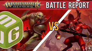 Flesh-Eater Courts vs Blades of Khorne Age of Sigmar 3rd Edition Battle Report Ep 8