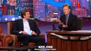 Dirk Nowitzki Giving Conan O'Brien Texas Citizenship test司机作客柯南秀 English/Chinese Subtitle中英文字幕