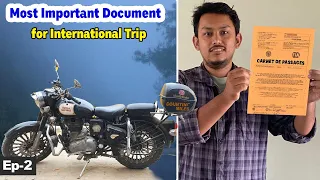 How to get a Carnet in 2024? International ride preparation | Ep-2 #countingmilestobangladesh