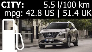 Nissan X-Trail VC-T e-Power e-4ORCE: CITY fuel consumption economy real-life test mpg l/100 km urban