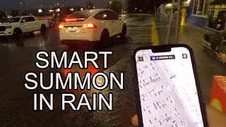 Tesla Smart Summon in Rain - Does it Actually Work?