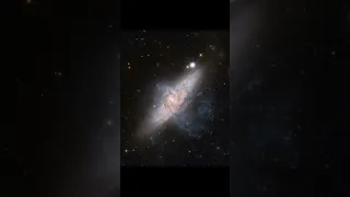 NGC 3314 || A Unique & Curious Pair of Galaxies || #shorts